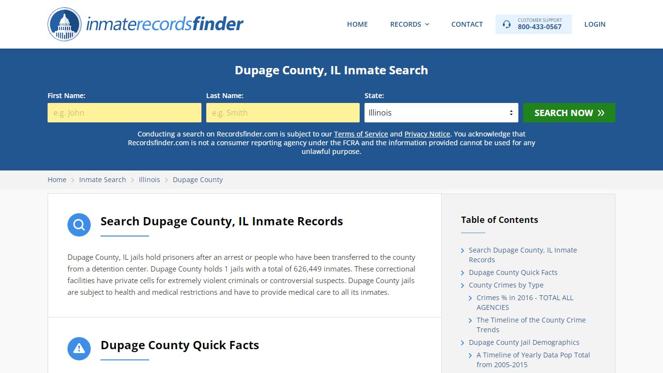 Dupage County, IL Inmate Lookup & Jail Records Online