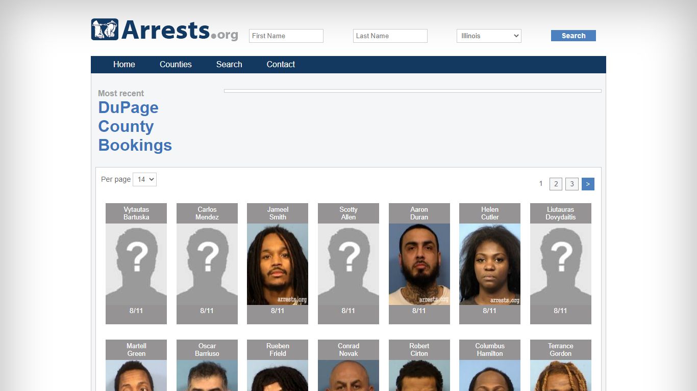 DuPage County Arrests and Inmate Search